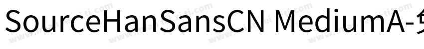 SourceHanSansCN MediumA字体转换